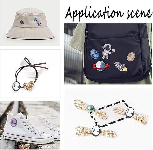 Miniatura 7 de CHGCRAFT 48 piezas de 6 colores de resina de cabeza de dama camafeo con parte trasera plana sin taladrar cuentas de camafeo para manualidades de