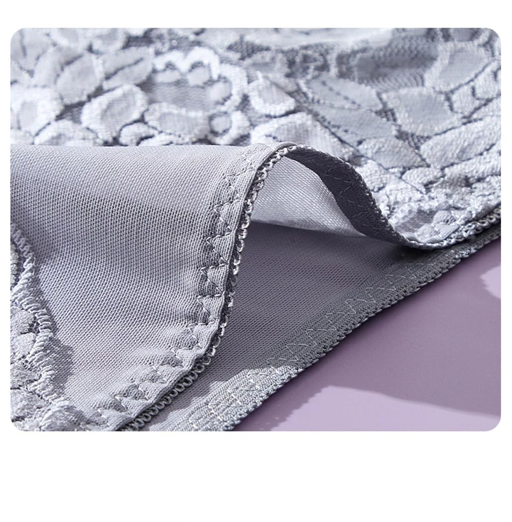 12 piezas de bragas, ropa interior de encaje para mujer, ropa interior elástica, talla grande, a, M