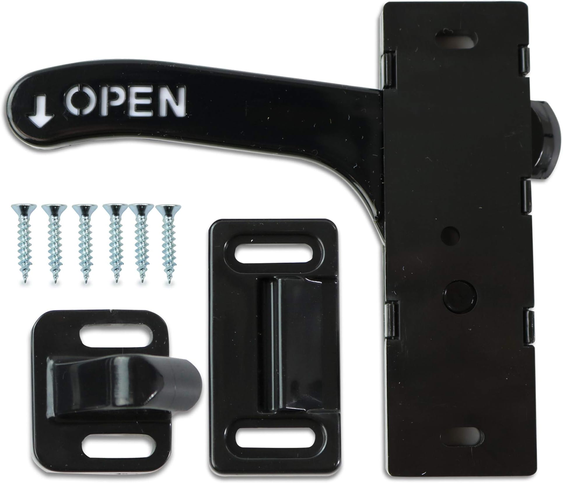 RV- Screen Door Latch Left Hand Handle Kit Driver side Door- Camper Motorhome Travel Trailer
