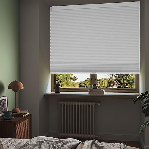 Miniatura 4 de MYshade Persianas celulares personalizadas, sin taladro, sin herramientas, persianas opacas inalámbricas para ventanas de interior, fáciles de