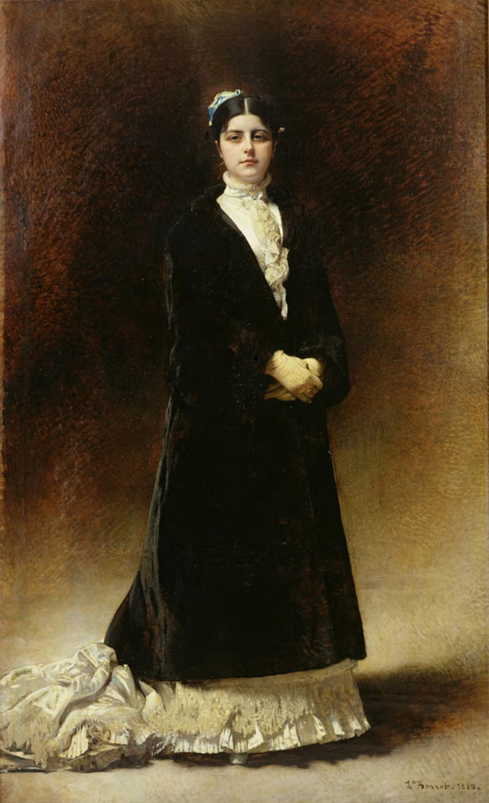 POSTERIIk Famous Print Pop Art Wall Art Graffiti Portrait of Emanuella Pignatelli by Leon Florentin Bonnat Art Prints for Home Decor 60x90cm