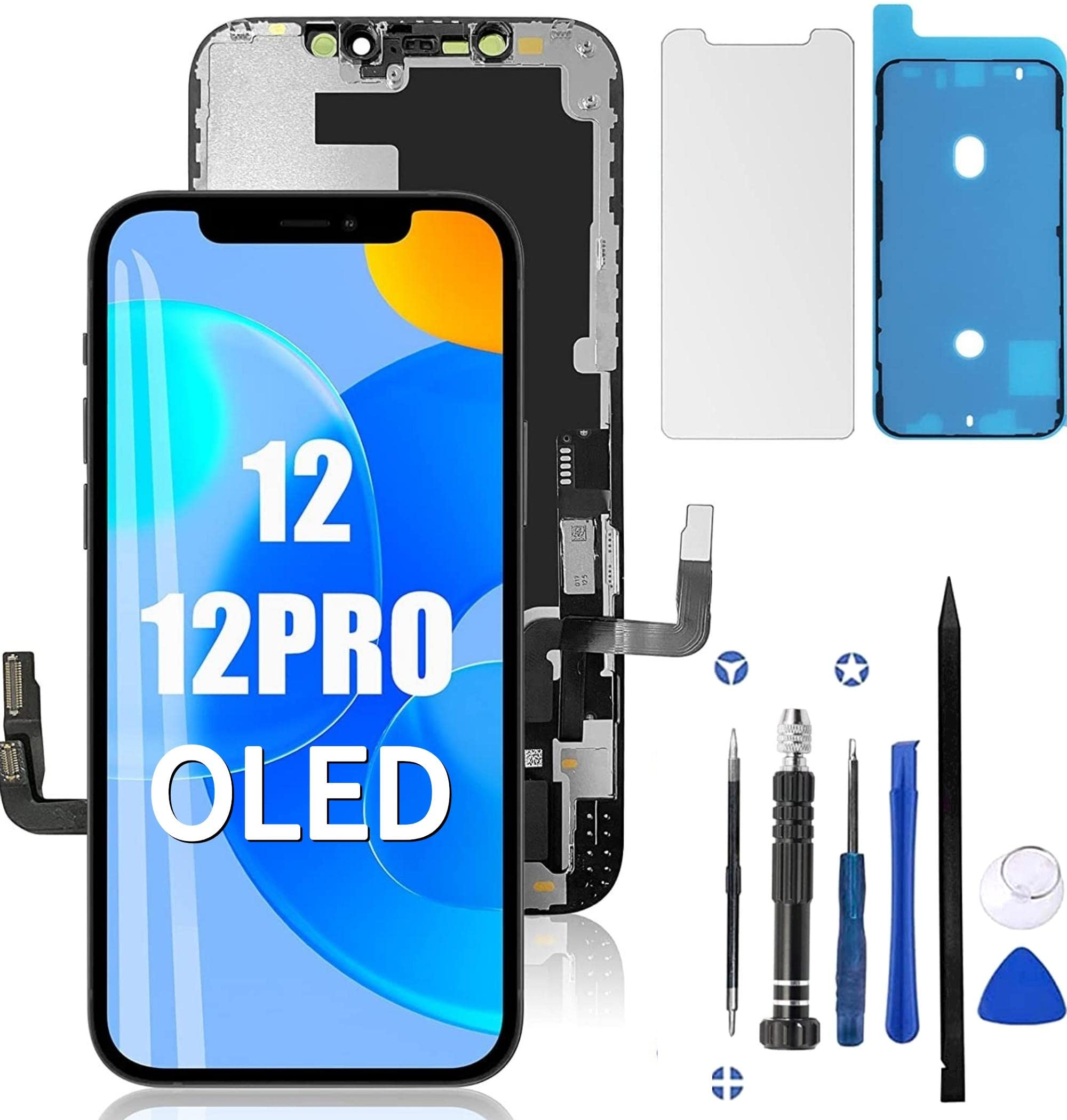 Parti Di Ricambio YK OLED Schermo LCD Per IPhone 12 / 12 Pro Con Digitalizzatore Pieno Assemblaggio Rimuovere IC Bisogno Di Riparazione Professionale - Foto 5