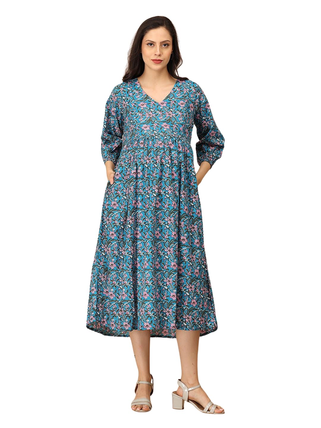 the mom store Maternity Dress | Pre and Post Pregnancy Dress | Causal Wear | Trendy Dresses for New Moms | Blueming Marvel, Pink | XL-picture-12