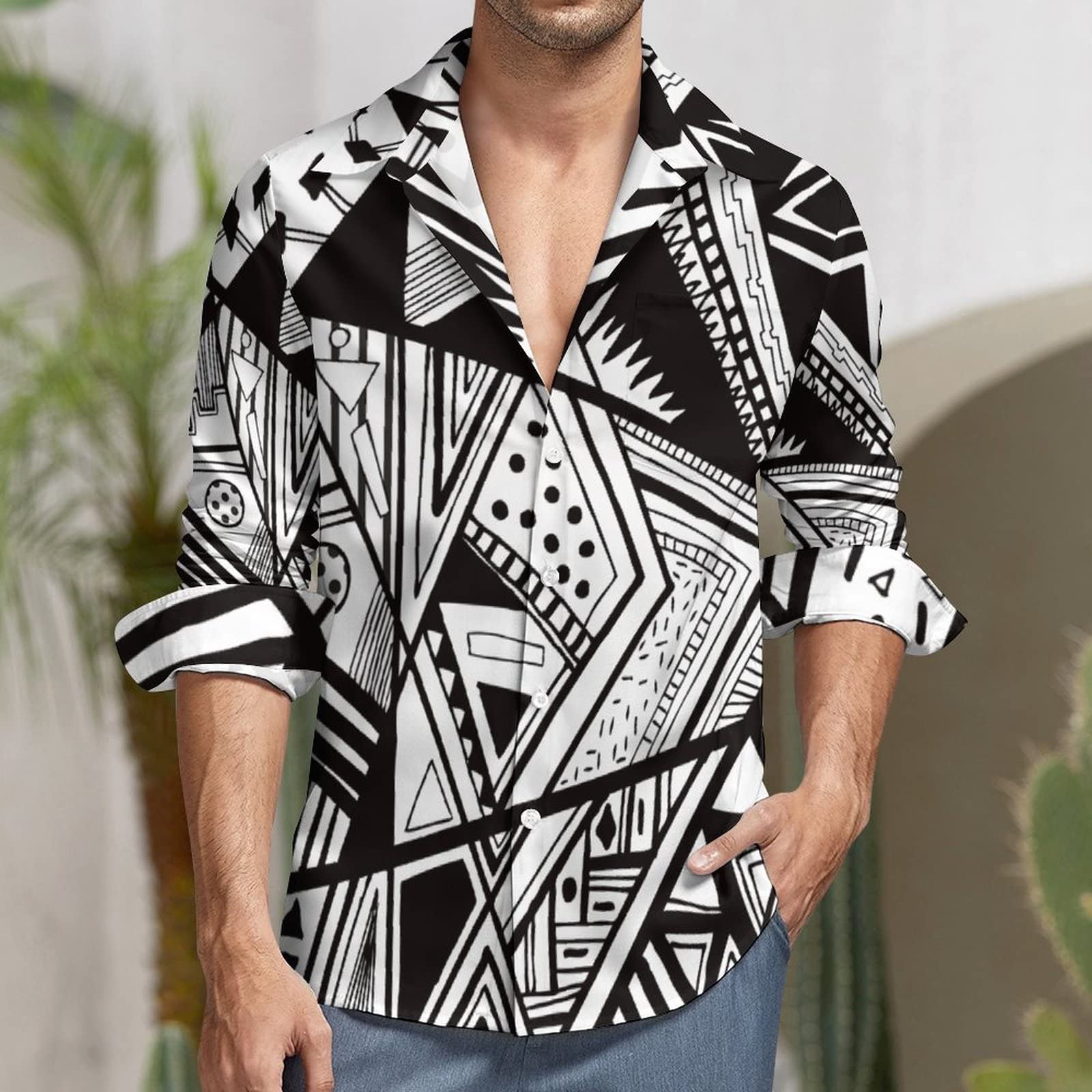 Camisas Oversize Hombre Camisa Holgada De Talla Grande Informal