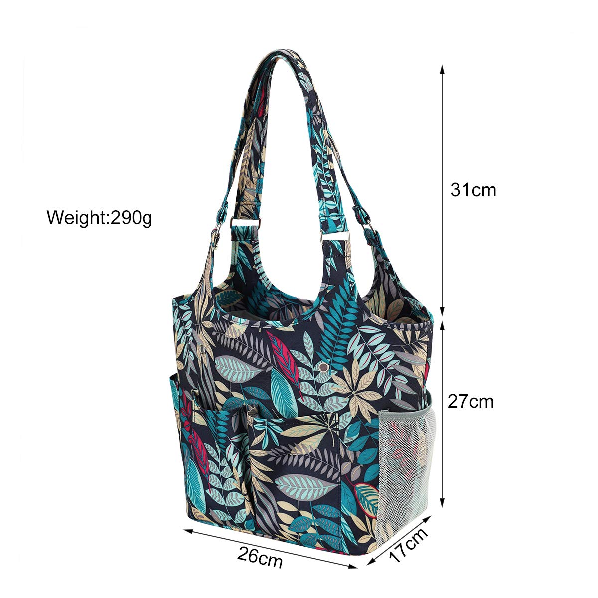 Bolsa de almacenamiento de hilo para tejer, bolsa grande de almacenamiento para hilo y accesorios de punto, bolsa de suministros de manualidades grande con cierre de cordón
