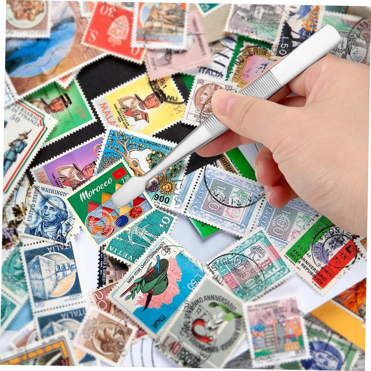Mikinona 3 Set Di Pinzette Per Ciglia Per Collezionisti Di Francobolli Delle Sopracciglia 10 Pezzi * 3