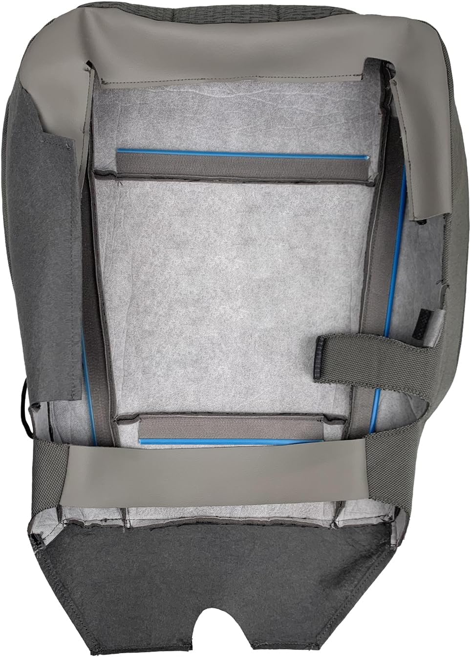 Driver Side Bottom Seat Cover Compatible with Ford F150 2015 2016-2020 XLT FX4 FX2 STX XTR 4X4 2WD Single-Cab Quad-Cab (X-Cab) Crew-Cab Replacement Cloth Front Left, Medium Earth Gray