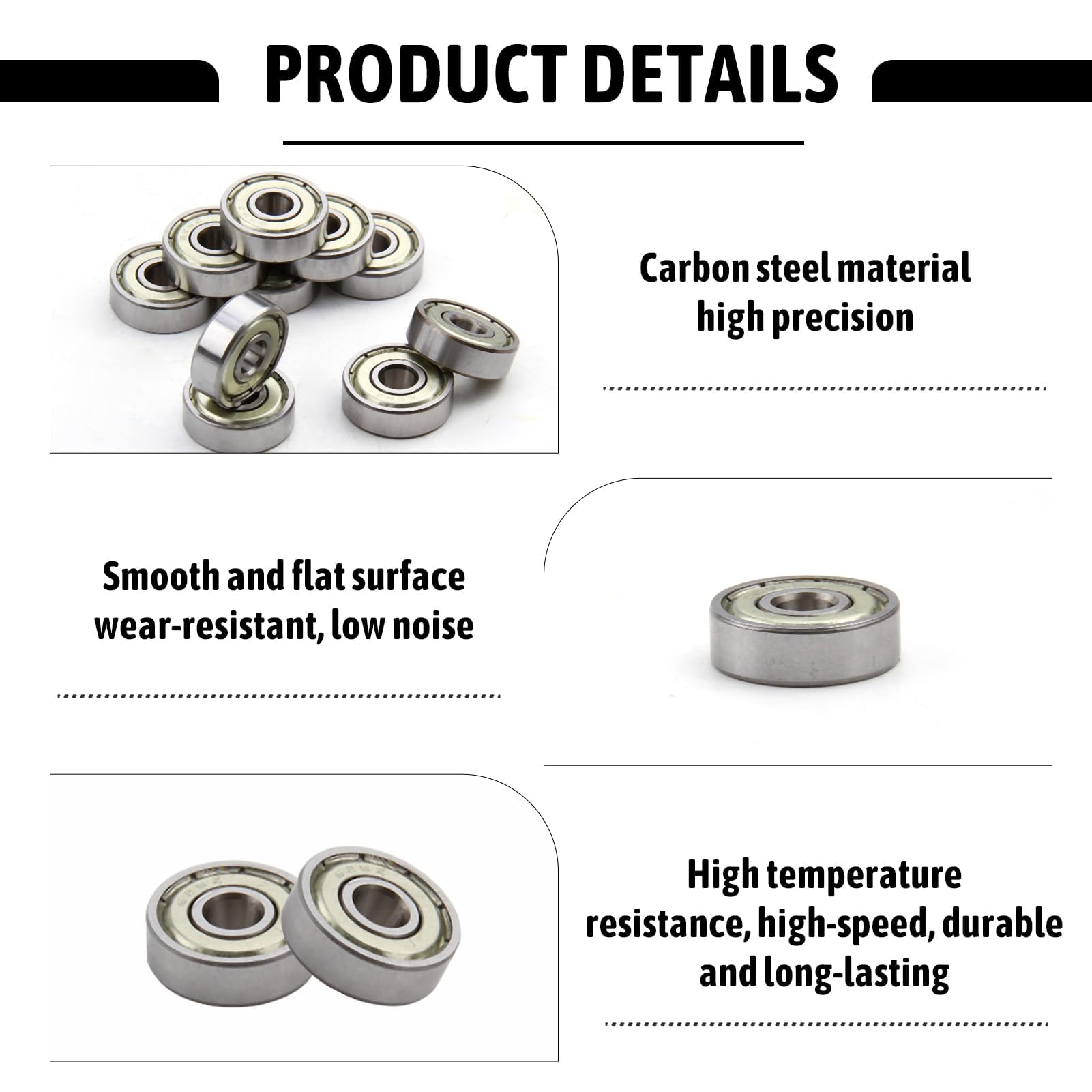 10 Pezzi Cuscinetti A Sfera 696ZZ - Acciaio Inox 440C, 6x15x5mm, Per Meccanica Di Precisione - Foto 8