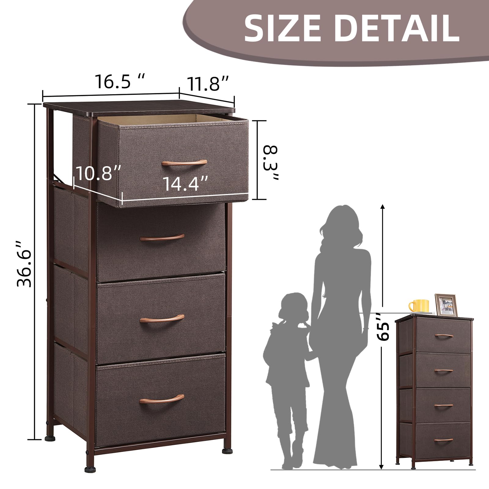 Amazon｜Somdot チェスト タンス 収納 隙間 スリム 洋服タンス