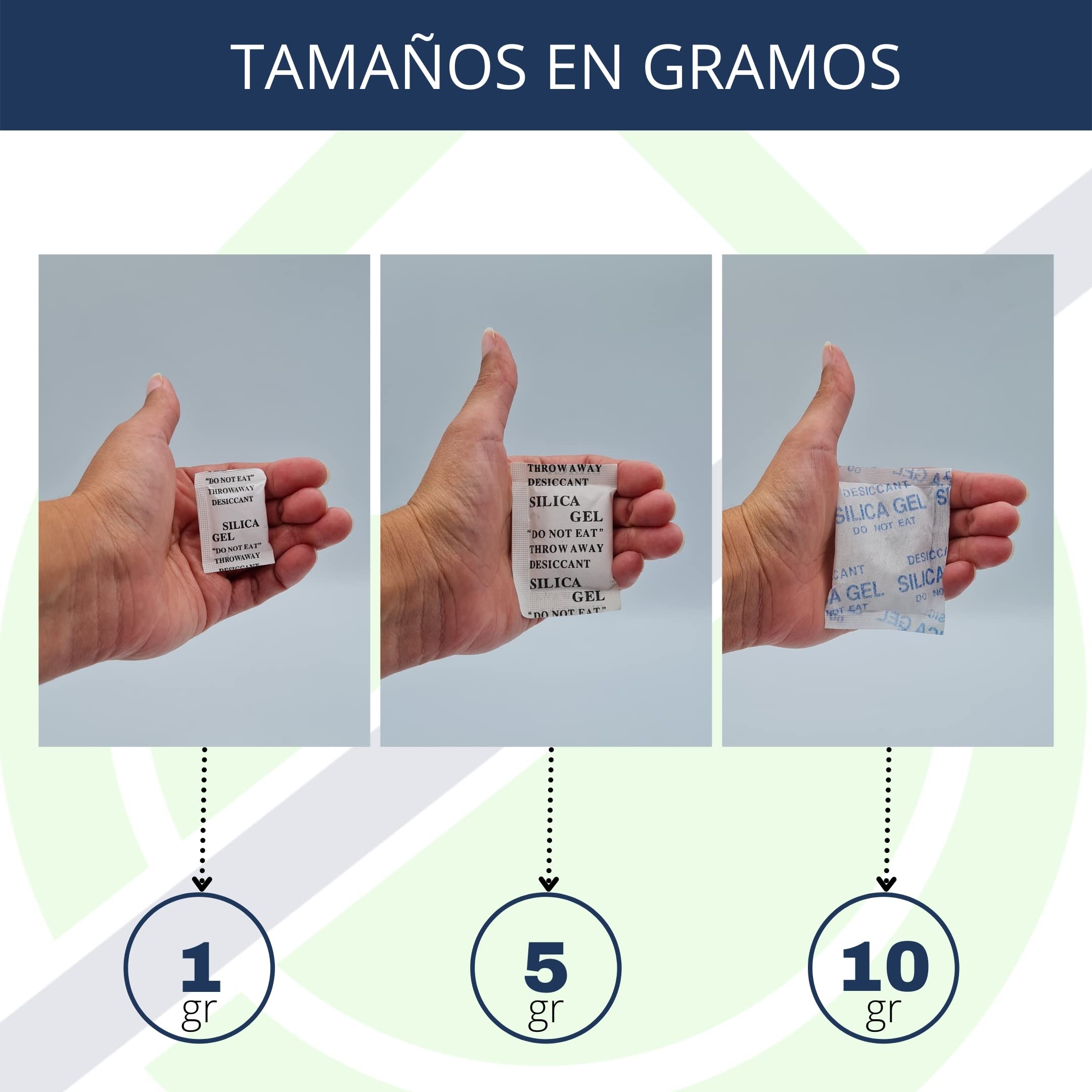 Bolsas de Gel de Sílice Antihumedad - 25uds x 10gr de Sílica Gel Desecante - Antihumedad Multiusos de Armarios y Cajones - Absorción de la Humedad en Bolsitas de Gel de Sílice Puro Thermikoa®