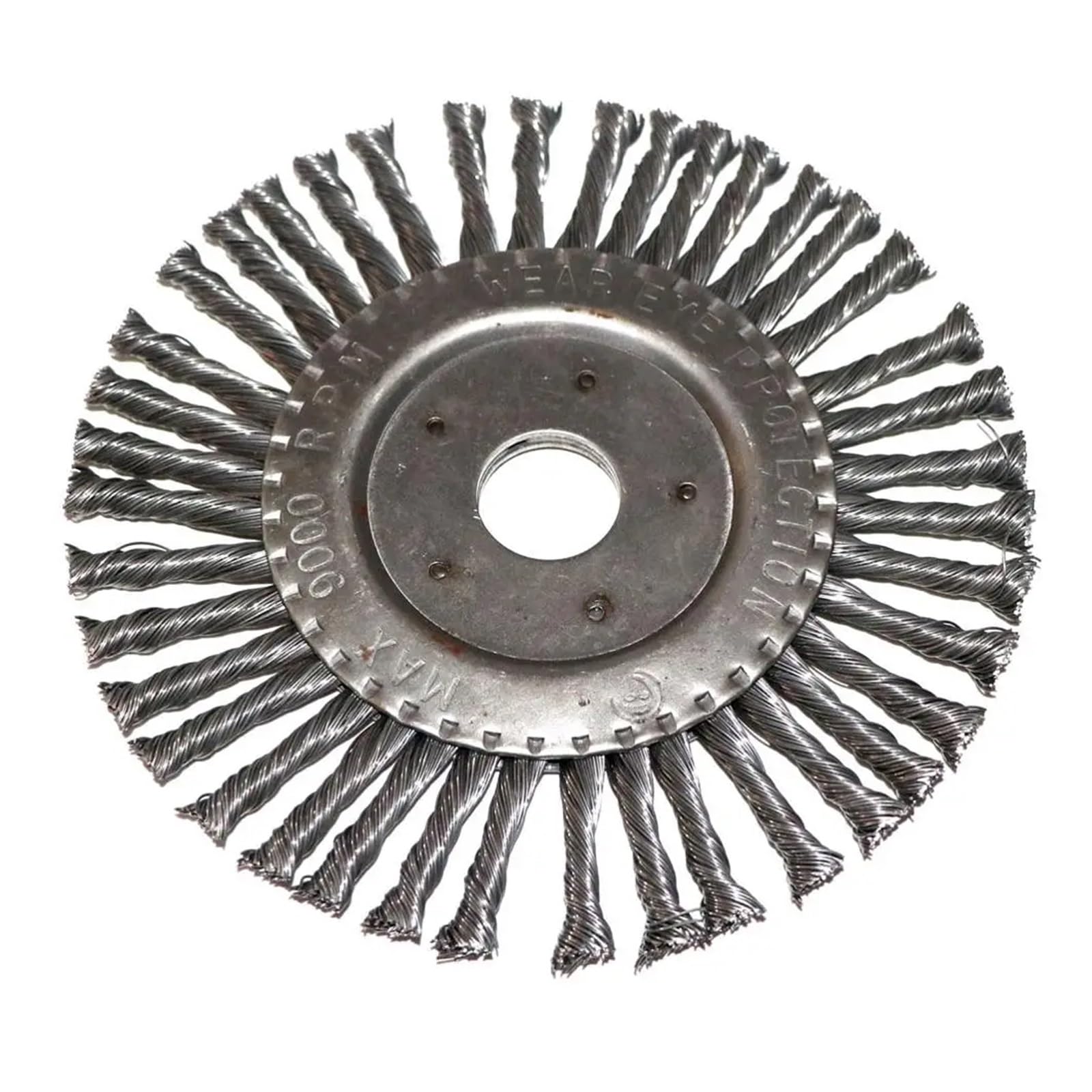 Stalowa szczotka druciana 1 szt. 4 cale 5 6" 7" skrętna stalowa płaska wiązana skręcana zaciskana do szlifierki kątowej(180mmx22mm)