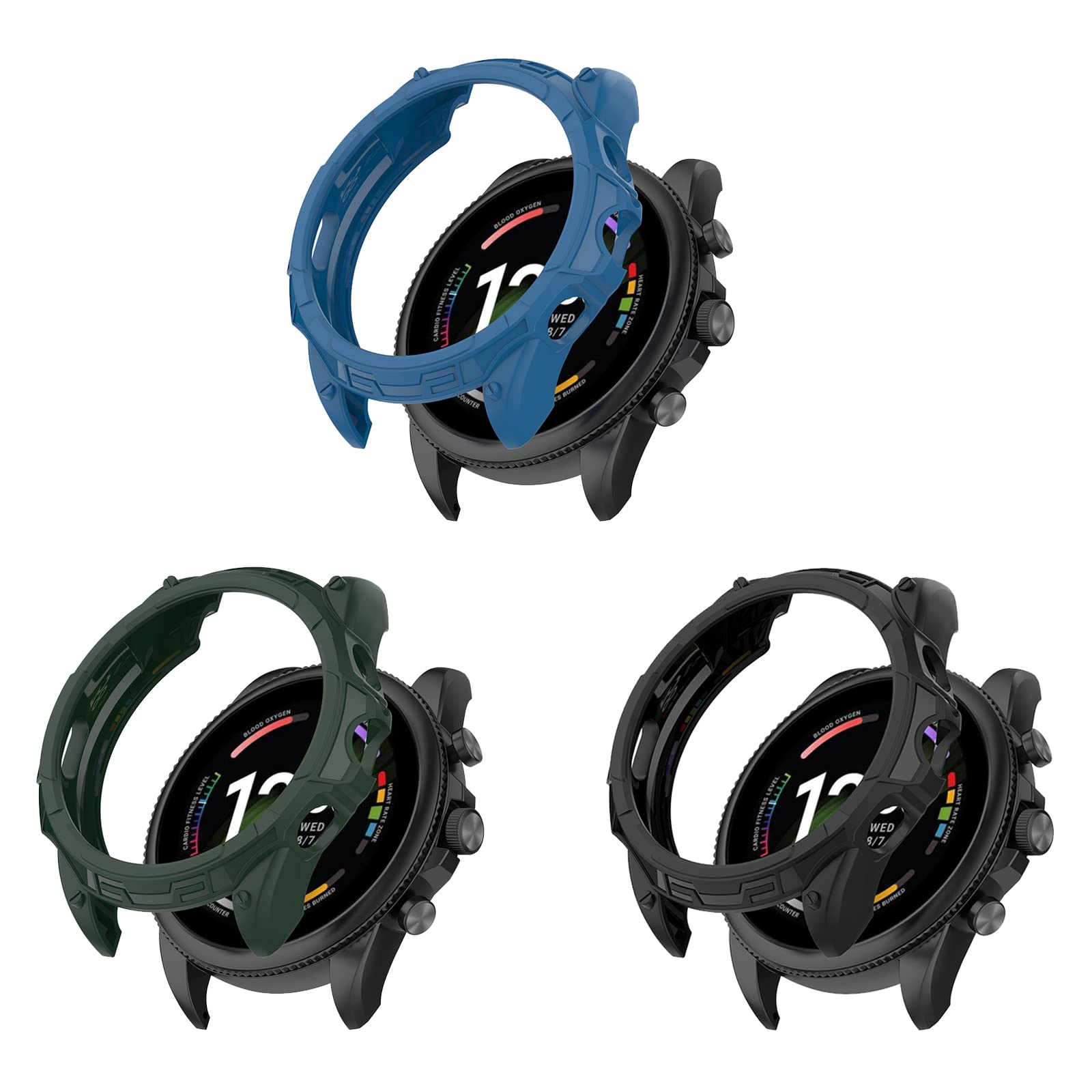 Protective Case Compatible for Fossil Mens Gen 6 44mm Case Cover Bumper Shell TPU Anti-Scratch Frame for Fossil