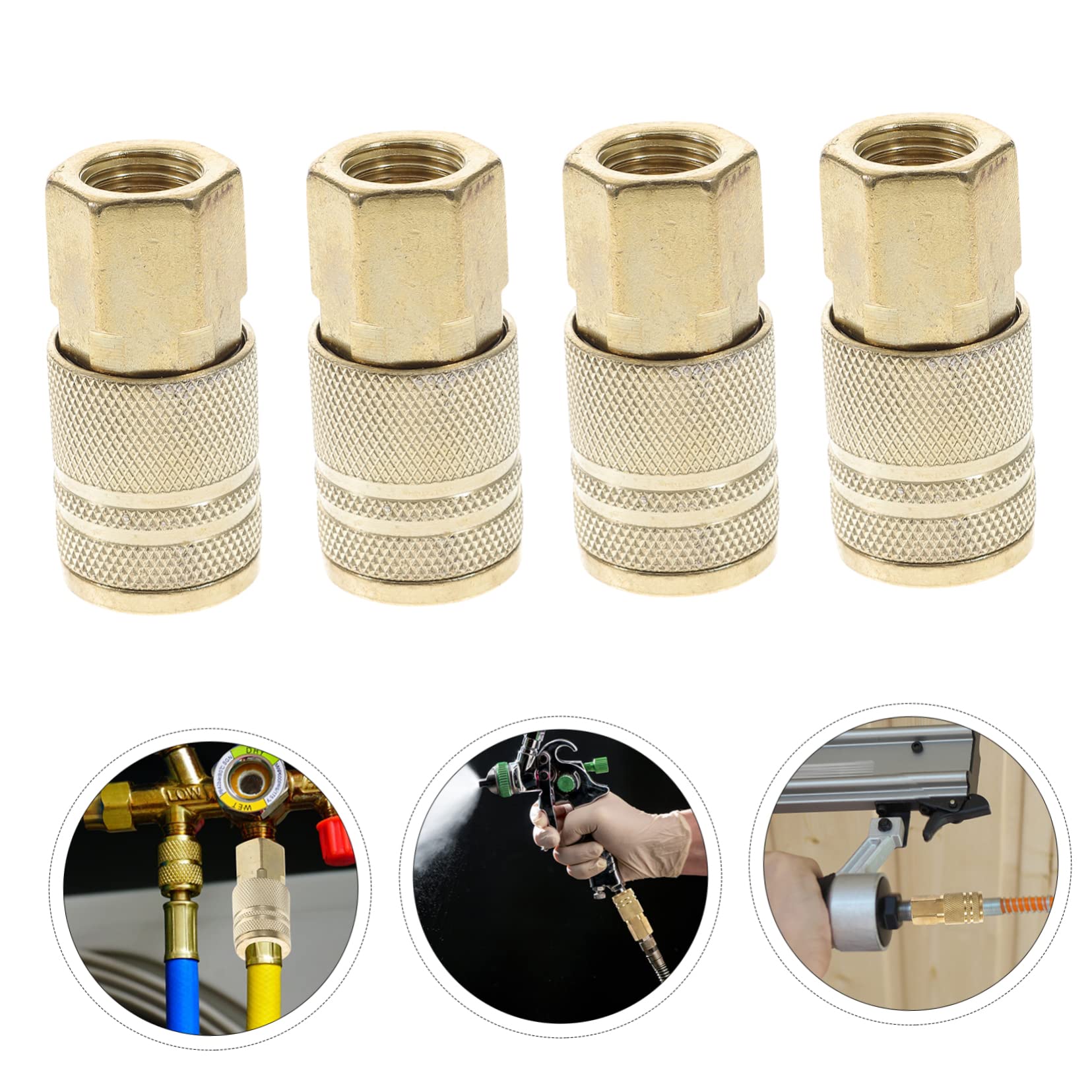 Raccord Rapide pour Tuyau D’air 1/4 Pouce 10 Pièces Fer