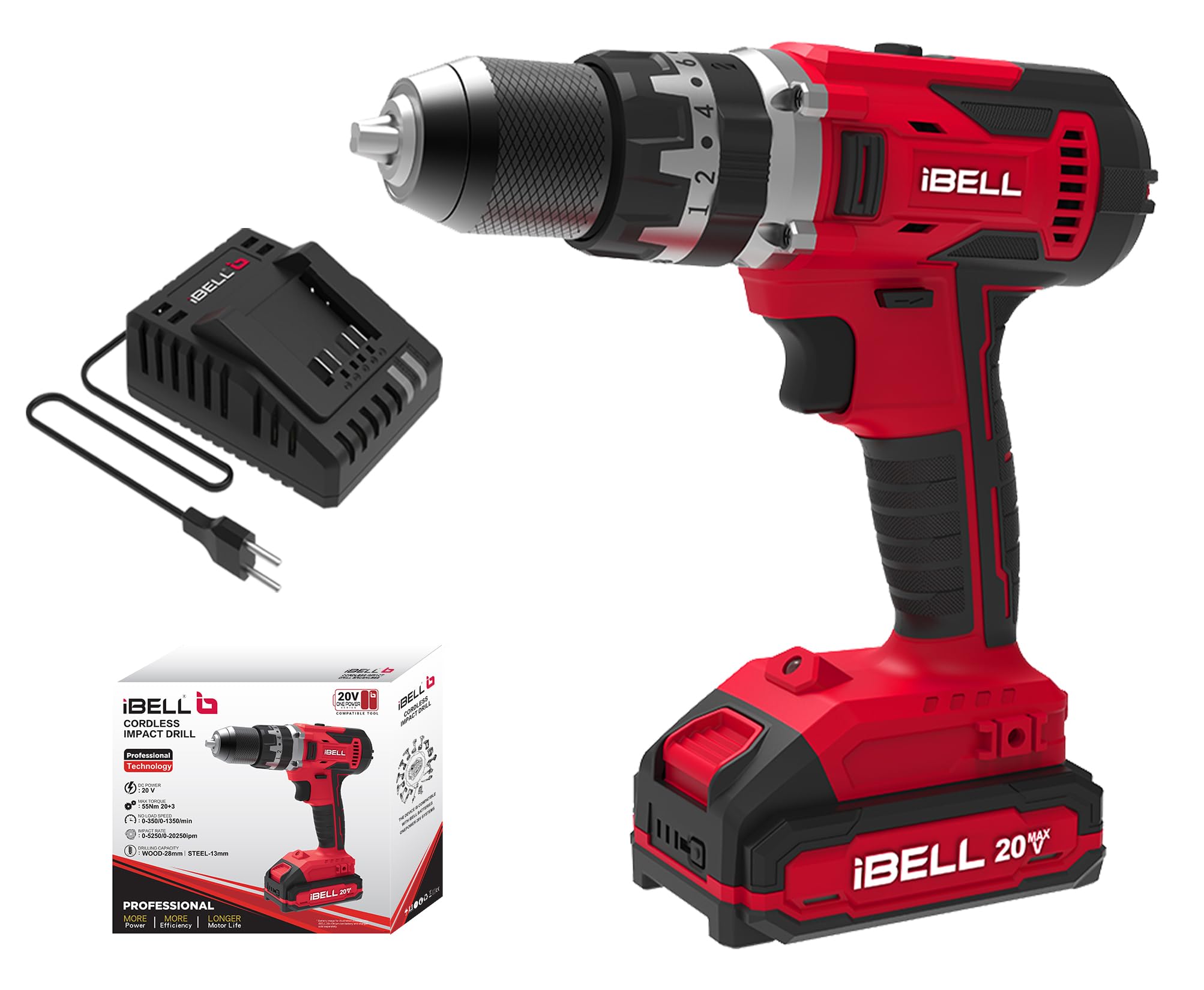 See full amazon price history chart for IBELL One Power Series Cordless Impact Drill Cd20-55 With 2Ah Battery And Charger, black IBELL One Power Series Cordless Impact Drill Cd20-55 With 2Ah Battery And Charger, black (B0B3MG537B) Amazon Price History, Amazon Price Tracker