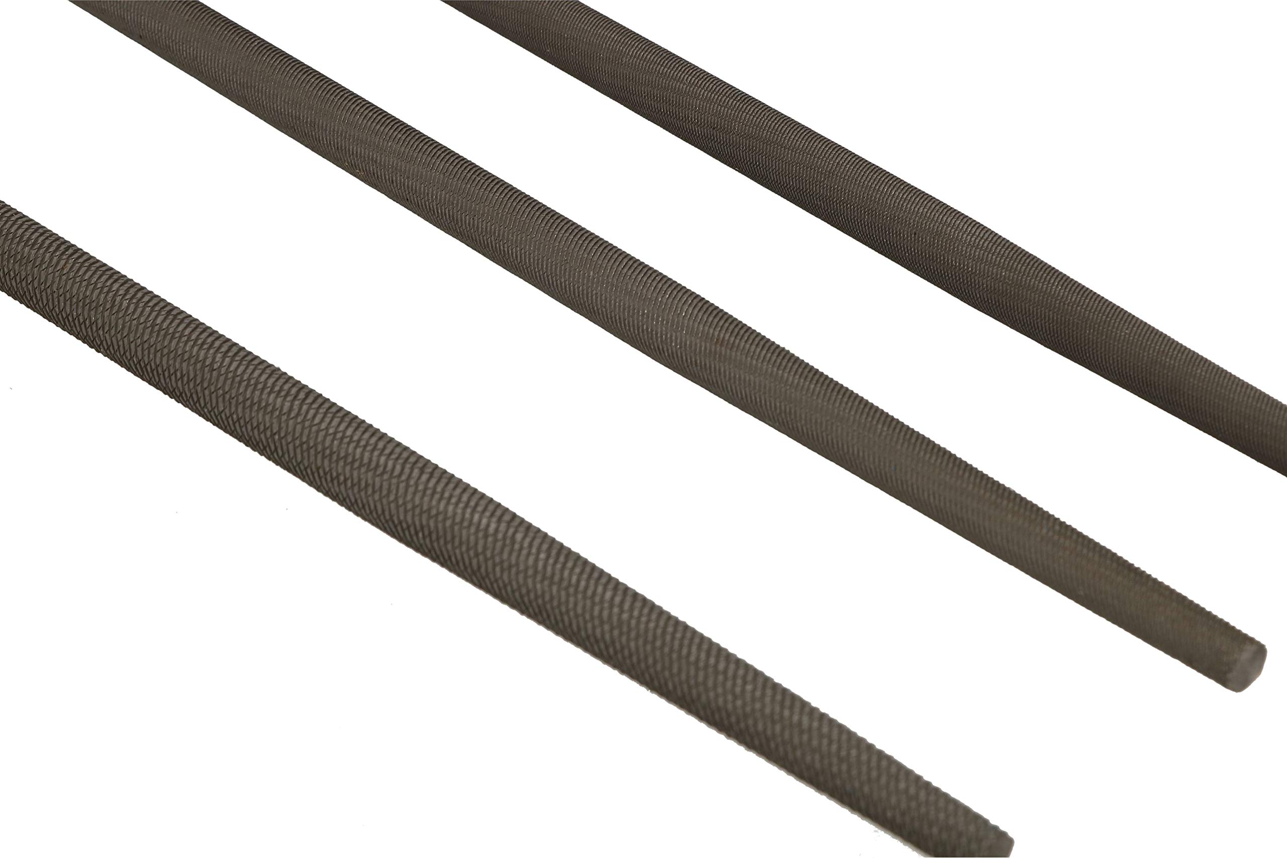 KOTARBAU® Lime d'atelier ronde - Longueur : 300 mm - Coupe 2 (moyenne) - Lime à main ronde en métal pour traitement grossier du métal.