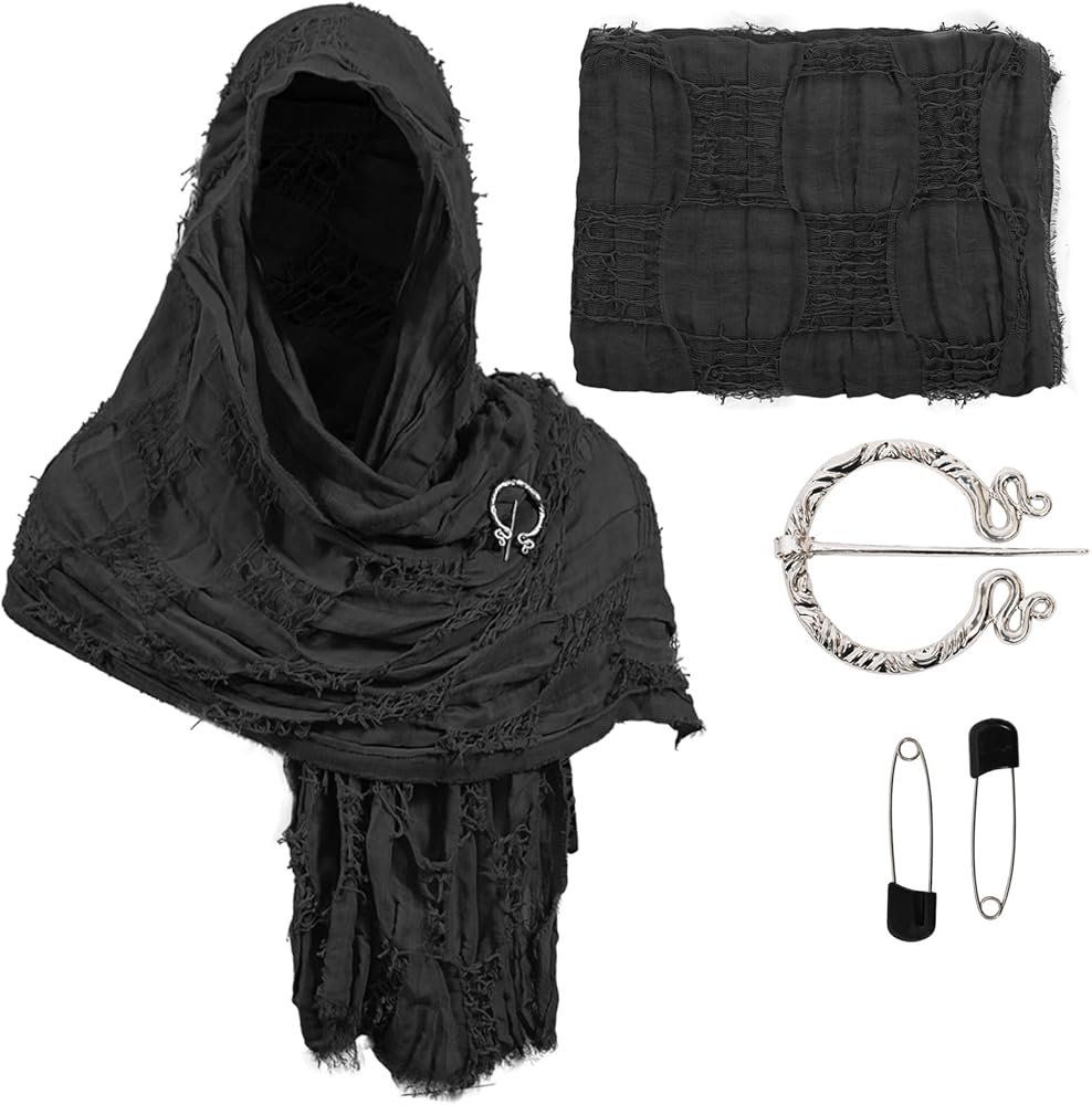 Amazon.com: Dune Costume Desert Wasteland Hooded Shawl Scarf
