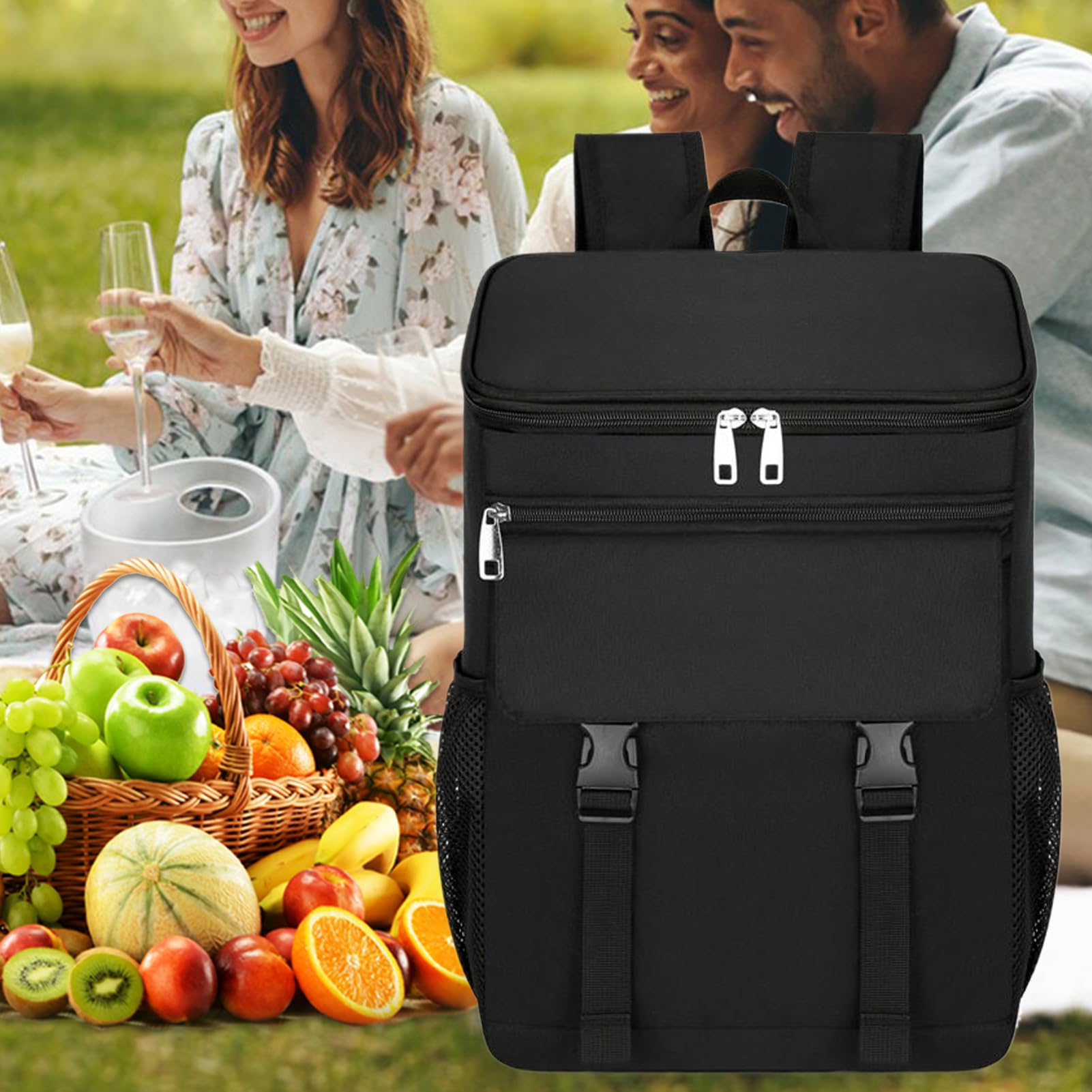 Zaino Termico Frigo | Borsa Frigo Pranzo - Borsa Termica Impermeabile per Escursionismo Ciclismo Spiaggia Viaggio Picnic Camping Commute Giornaliero