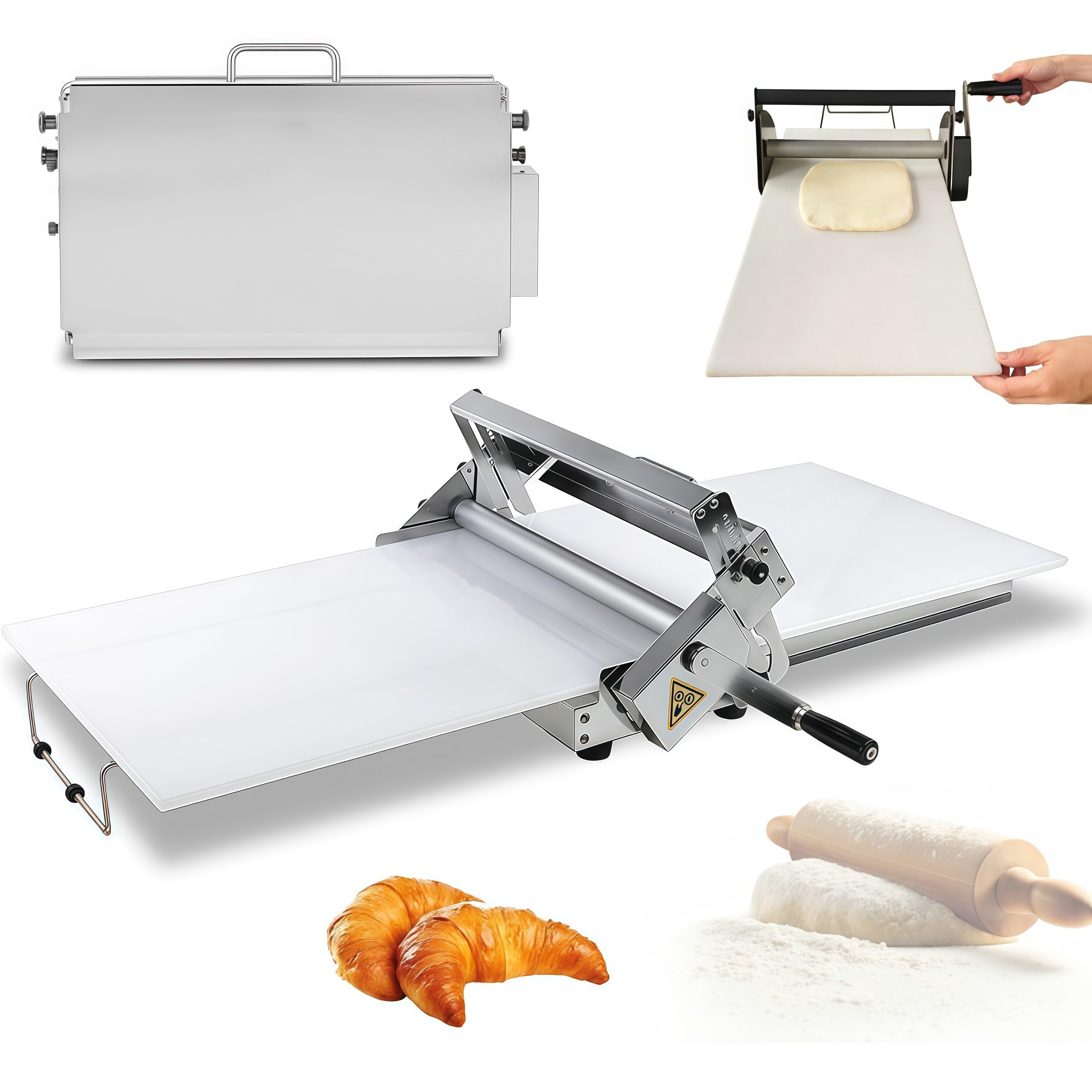 Machine à pâte manuelle pliable : étalez facilement sans effort ni encombrement