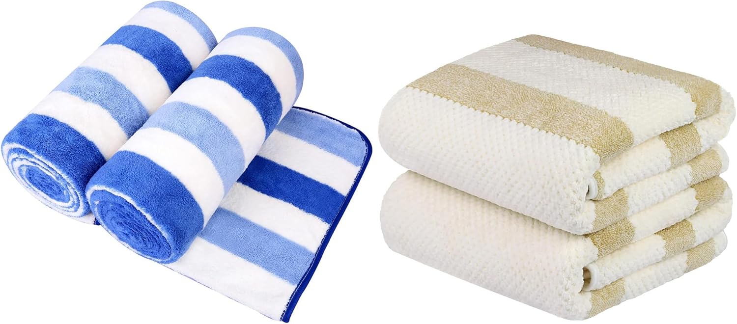 JML Microfiber Bath Towels, 4 Pack(30" x 60")