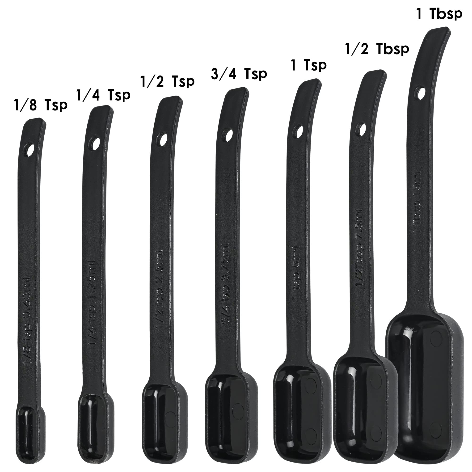 Juego de tazas y cucharas medidoras, Juego de tazas medidoras de plástico, Juego de cucharas medidoras y tazas medidoras de plástico, Juego de 15 tazas medidoras y cucharas medidoras de 4