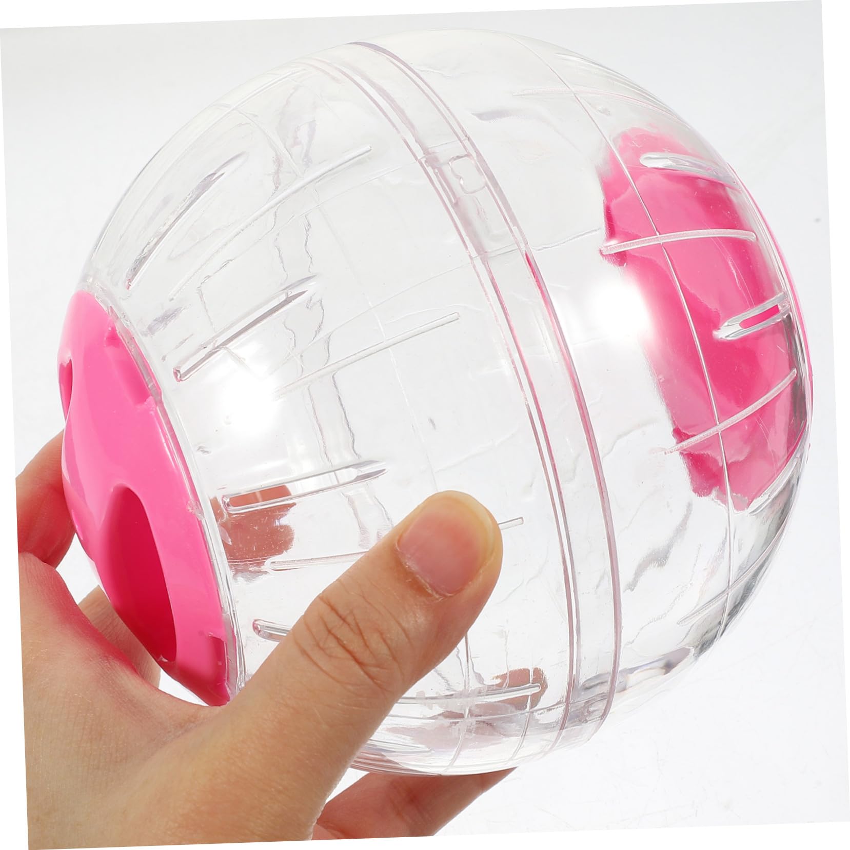 TOYANDONA 4 Piezas Pelotas de Ejercicio para Hámster Transparente y Silencioso Ruedas para Roedores y Animales Pequeños Accesorios Portátiles para Jaulas Fácil de Transportar y Supervisar