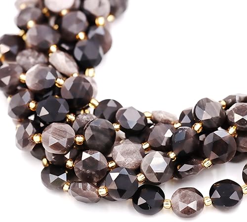 Miniatura 395 de Cuentas de piedras preciosas de primera calidad para la fabricación de joyas, cuentas de piedra natural preciosa al por mayor, 2 hebras de granate