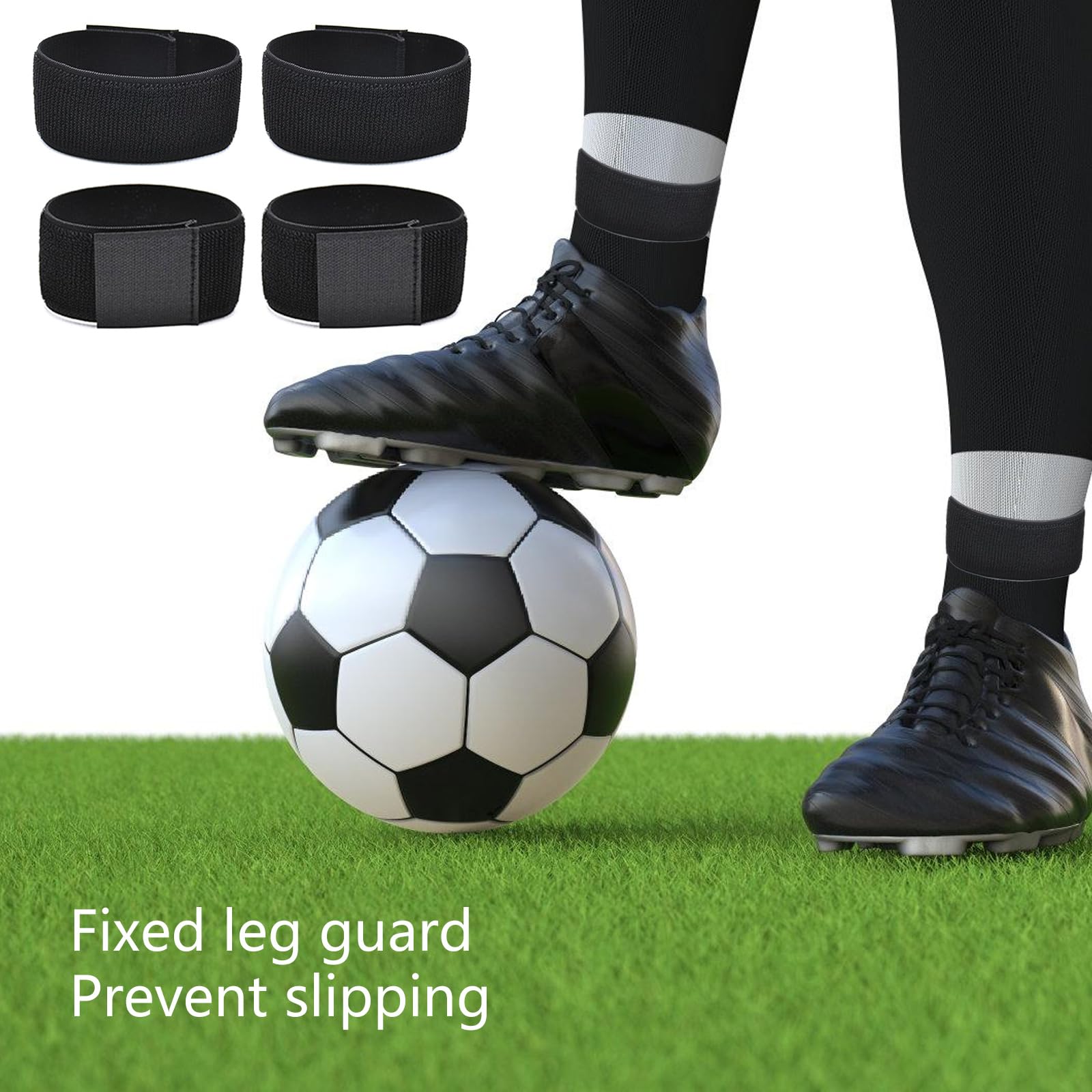 Liliful 12 cinghie per parastinchi da calcio, antiscivolo, per legging