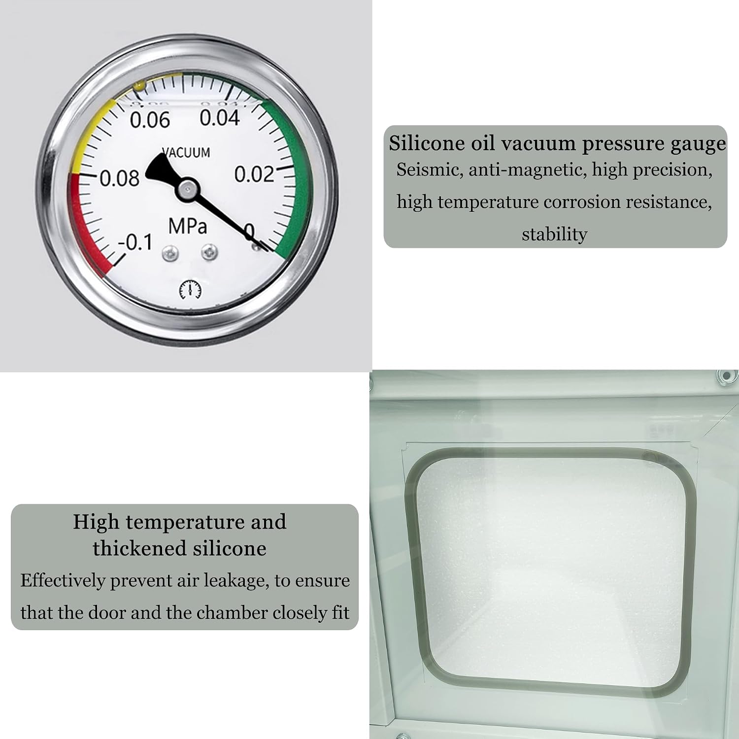 Digital Vacuum Drying Oven Lab 5 Layers Shelf Drying Oven Heat Treat Oven Temperature Control 1.9 Cu Ft with LCD Display