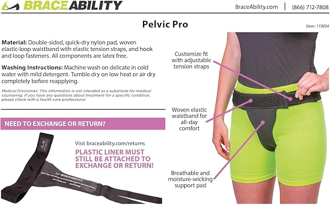 BraceAbility Faja de Soporte para Prolapso Uterino Mujer Talla M miniatura 6