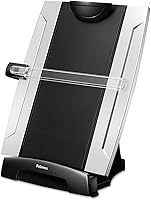 Vista 1 de Fellowes 8033201 Office Suites - Portadocumentos de escritorio, plástico, capacidad para 150 hojas, color negro y plateado