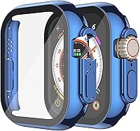 Vista 15 de Misxi - Juego de 2 fundas de policarbonato con protector de pantalla de vidrio templado compatible con Apple Watch Series 3 y Series 2 de 38mm