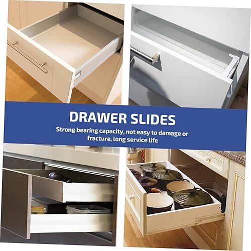 Miniatura 4 de DOITOOL Muebles de casa de miniture con riel deslizante para cajones, 2 piezas, cajón de madera, diapositivas de alta resistencia, para cajones de