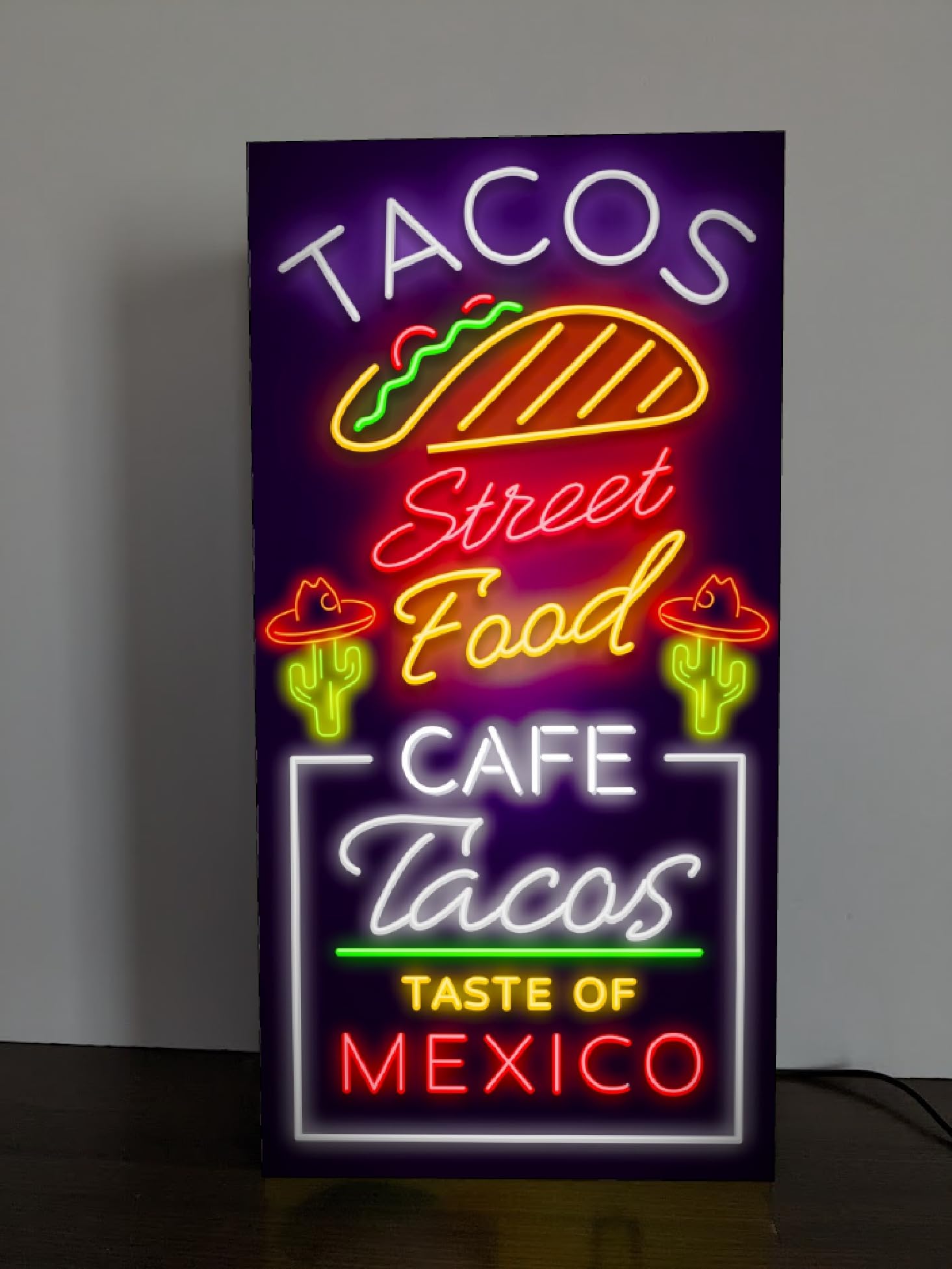 【Lサイズ】メキシコ料理 タコス カフェ 店舗 看板 置物 雑貨 ライトBOX Amazon.co.jp: 【Lサイズ】メキシコ メキシカン メキシコ料理 タコス