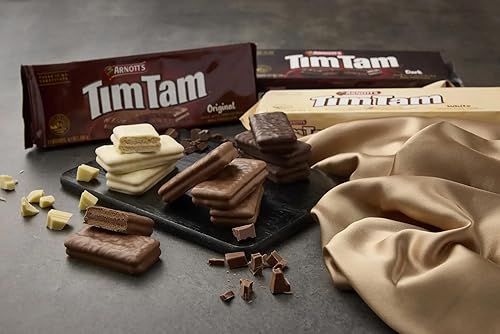 Miniatura 6 de Arnott's Tim Tam Galletas de chocolate  Paquete de 4 favoritos  Original, oscuro, doble capa, blanco  Importado de Australia