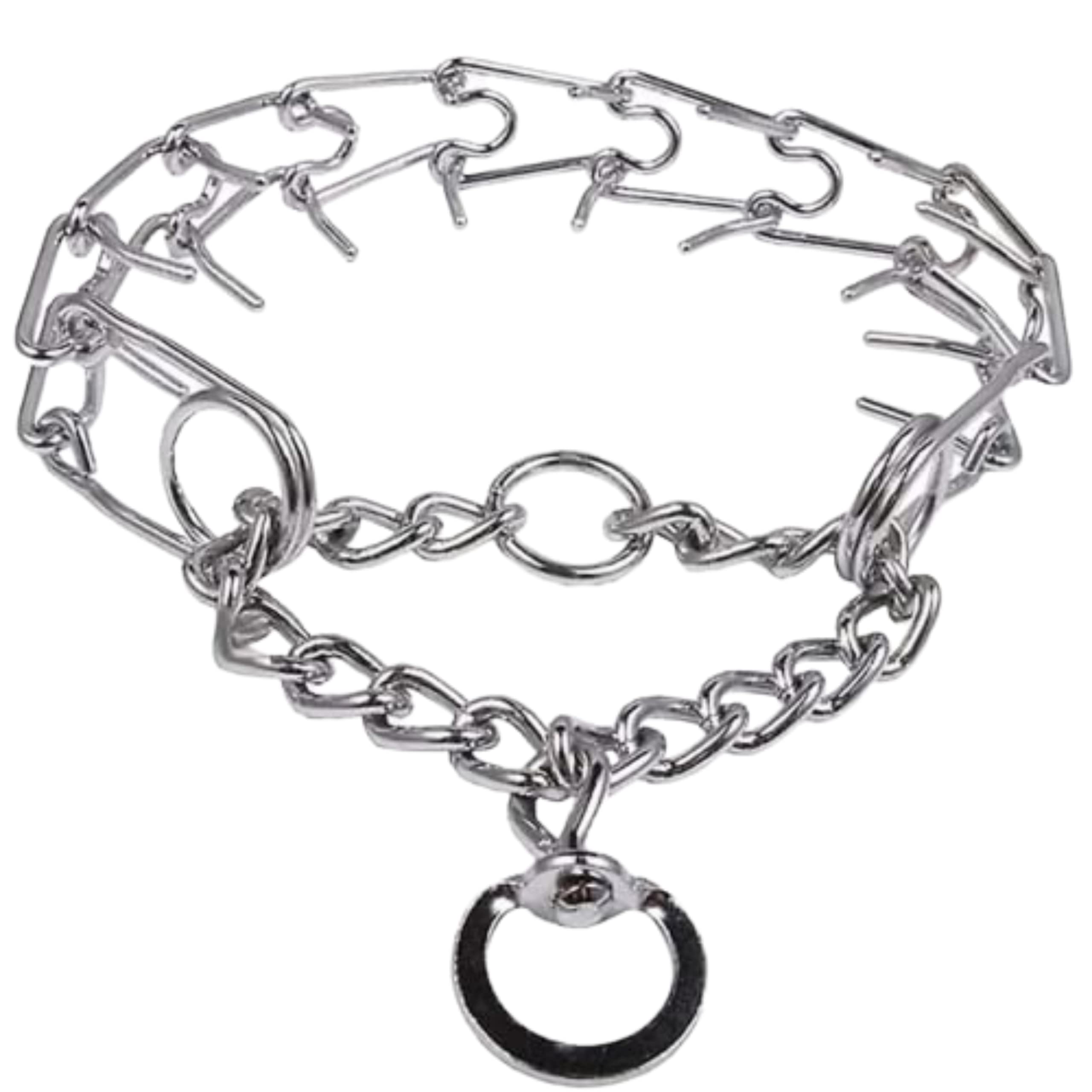 Foodie Puppies Stainless Steel Chrome Plated Training Ultra-Plus No-Pull Pinch Collar for Dogs (Prong Collar, Medium) (B09RZXKY97) Amazon Price History, Amazon Price Tracker