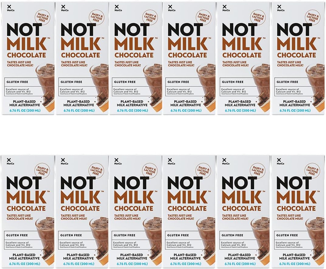 NotMilk Chocolate Plant-Based Milk Alternative, 6.76 Fl Oz (Pack of 12) - She...