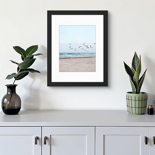 Vista 76 de Frametory, Los marcos de 16 x 20 pulgadas muestran imágenes de 11 x 14 pulgadas con paspartú o fotos de 16 x 20 pulgadas sin paspartú, vidrio Plata