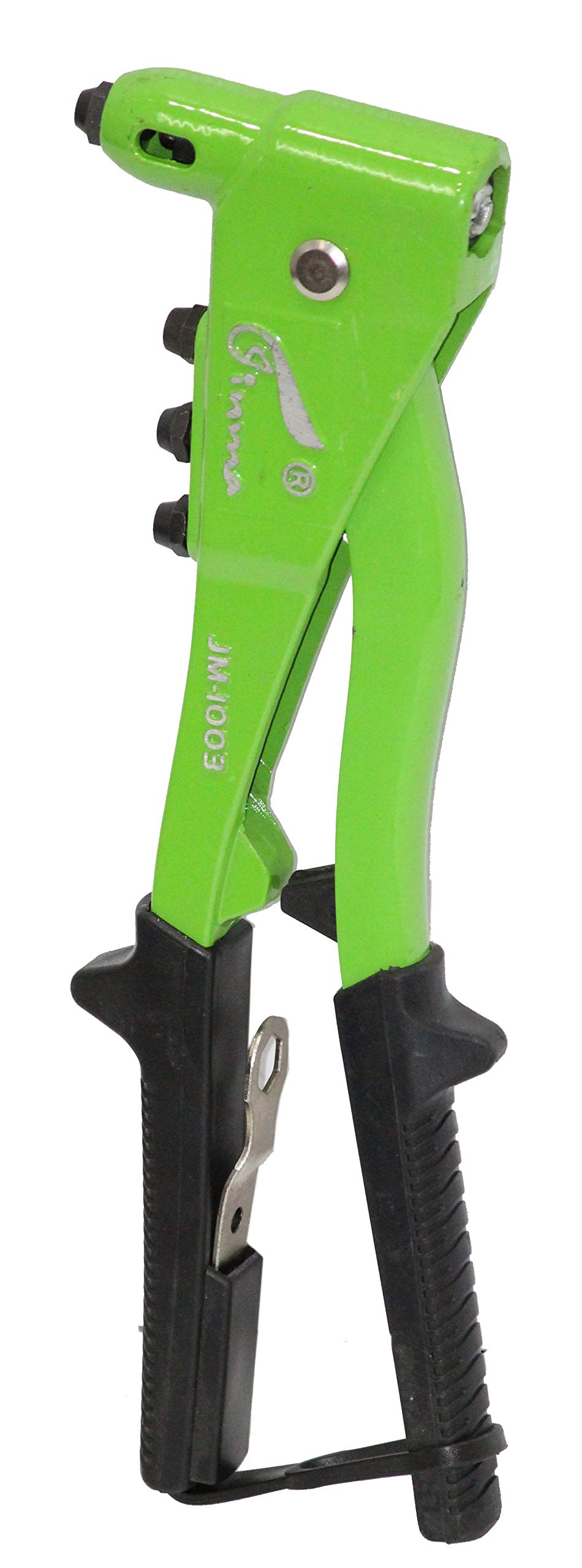 Digital Craft Jinma Pop Rivet Gun Kit - Manual Hand Riveter, Heavy Duty Tool for Repairs, Green/Black, Medium Duty, Slow Hitting Rivet Gun
