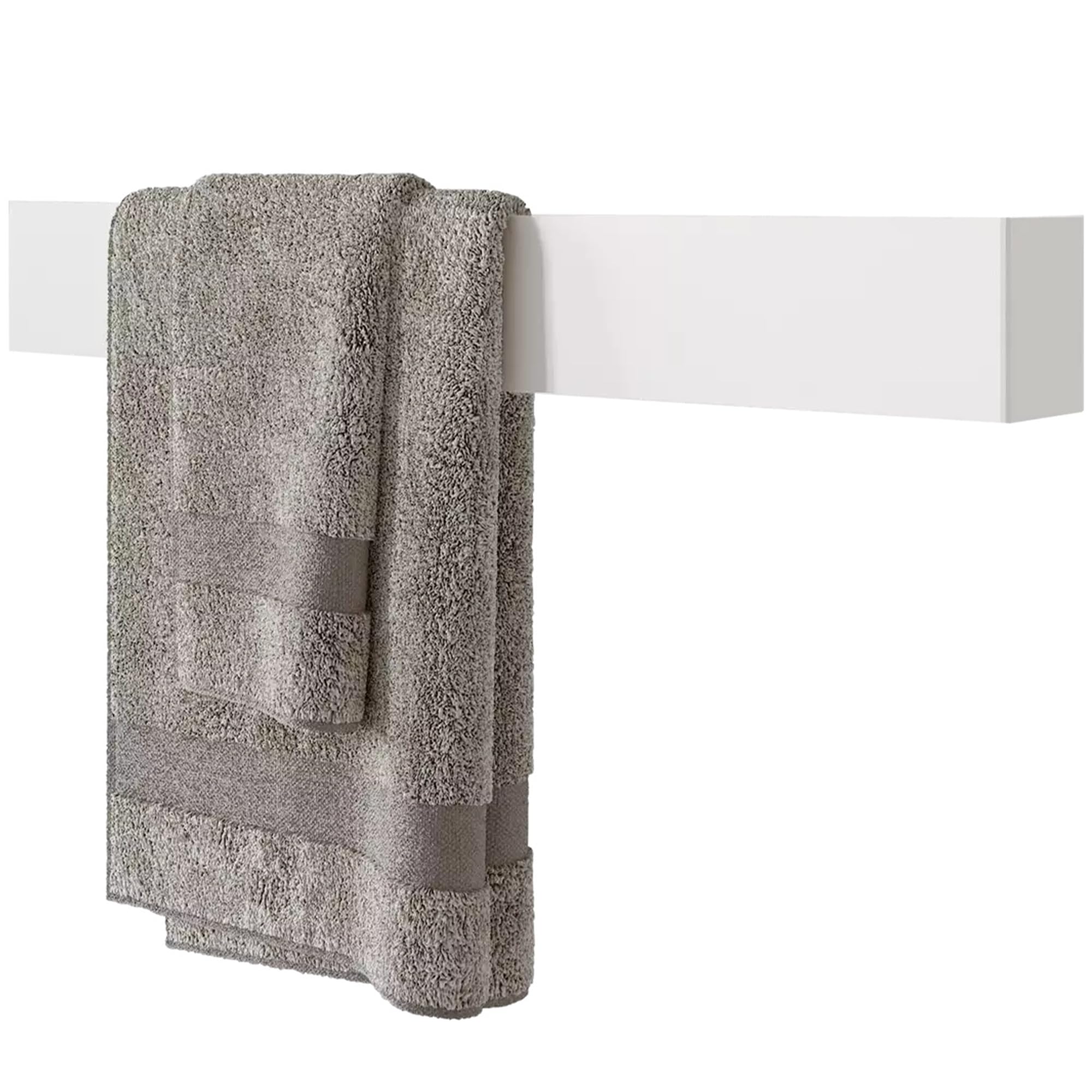 DABSTORY Portasciugamani nero porta asciugamani per ospiti in acciaio inox, montaggio a parete per bagno e cucina, accessori da bagno FIONDA