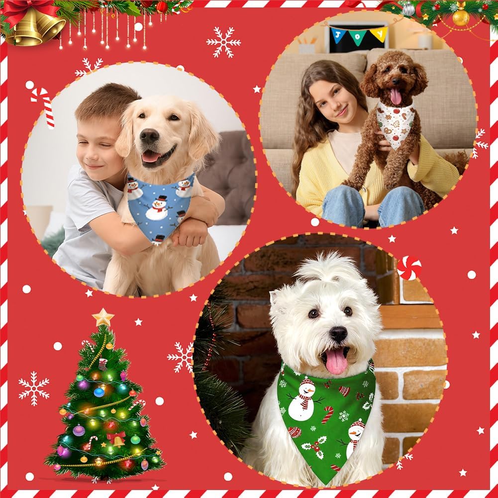 100 Pcs Home Decorations Dog Bandanas Colorful Triangle Scarf Pet Bandanas for Boy and Girl Adjustable Holiday Bandana for Small Medium Large Dogs