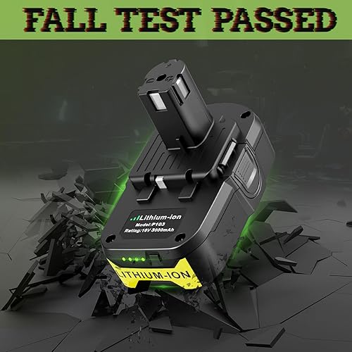Miniatura 5 de Ryobi - Batería de repuesto de 18 V de 3.0 Ah P103 compatible con cargadores Ryobi de 18 V, carga rápida, combo P119 para herramientas de 18 voltios