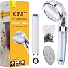 Shower Head, Magichome Ionic Shower Head Handheld for Hard Water, Universal Filter Ionic Shower Head with 3 Sprays Modes, Contains Extra Replaceable Accessories
