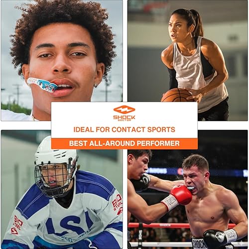 Miniatura 7 de Shock Doctor, Gel Max Power Flavor - Protector bucal, fútbol, lacrosse, hockey, artes marciales mixtas, boxeo, jóvenes y adultos