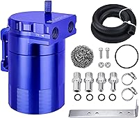 Vista 8 de EVIL ENERGY - Depósito de captura de aceite, kit universal con deflector y manguera de combustible NBR, tanque separador de aceite de aire