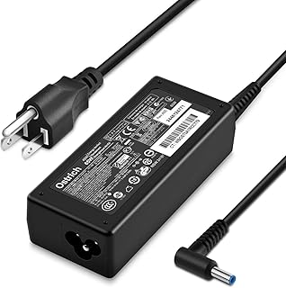Ostrich for HP Smart Blue Tip Laptop Charger, 19.5V 65W 45W Compatible X360 Pavilion, Envy, Elitebook 840, ProBook, Chromebook, Stream, Spectre and More AC Adapter Power Supply