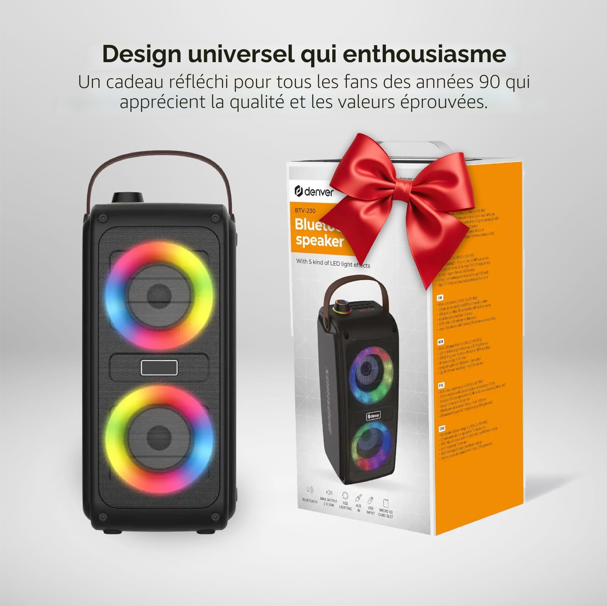 Denver Bluetooth Haut-Parleur BTV-230