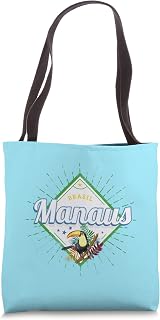 Manaus Brazil toucan retro vacation vintage souvenir Tote Bag