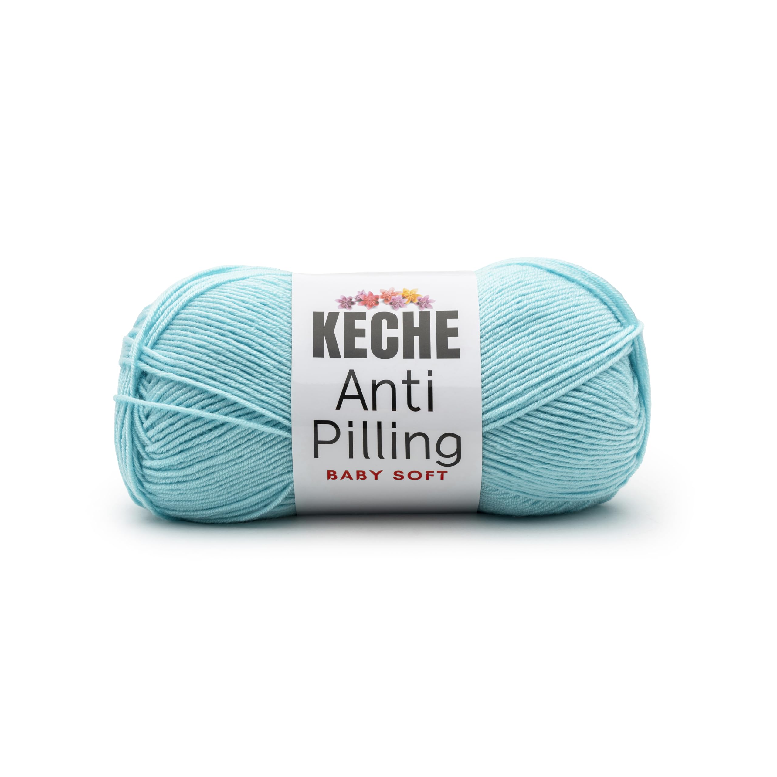 Soft DailyKnit DK Yarn, 100% Anti-Pilling Acrylic for Knitting Crocheting, Light Weight #3 (3.52 oz / 274 Yds) 1 Skein - Red — view 44
