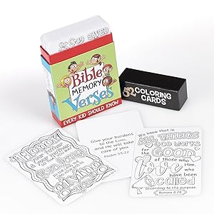 52 Coloring Cards for Kids: Bible Memory Verses Every Kid Should Know
