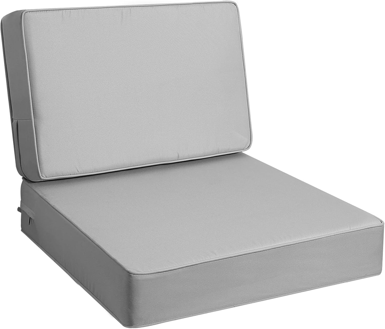 AAAAAcessories Outdoor Deep Seat Cushions, Foam Pillow, Waterproof, Fade-Resistant Patio Furniture Replacement Cushions, 24" x 24" x 5", Gray